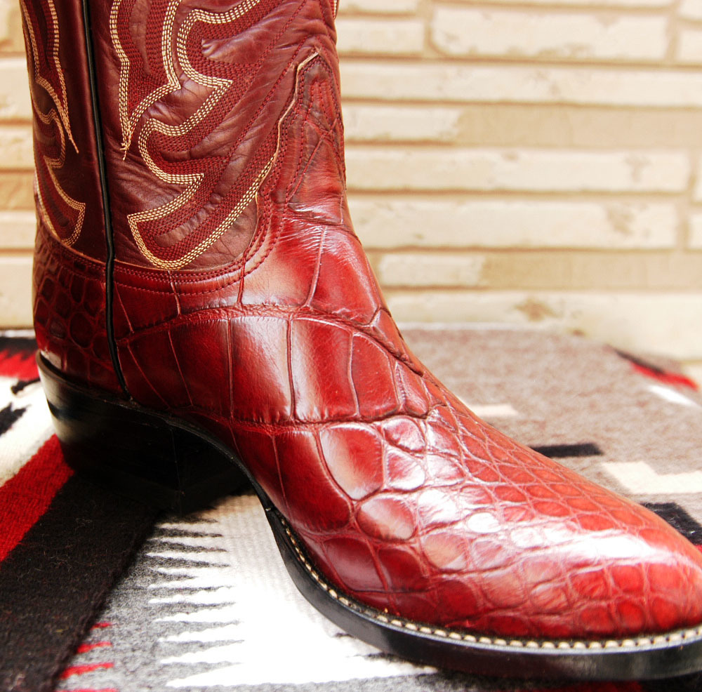 Tony Lama Western Boot ★ トニーラマ ウエスタン ブーツ クロコダイル ワニ 乗馬 カウボーイ ルケーシー ロングブーツ ビンテージ_画像6