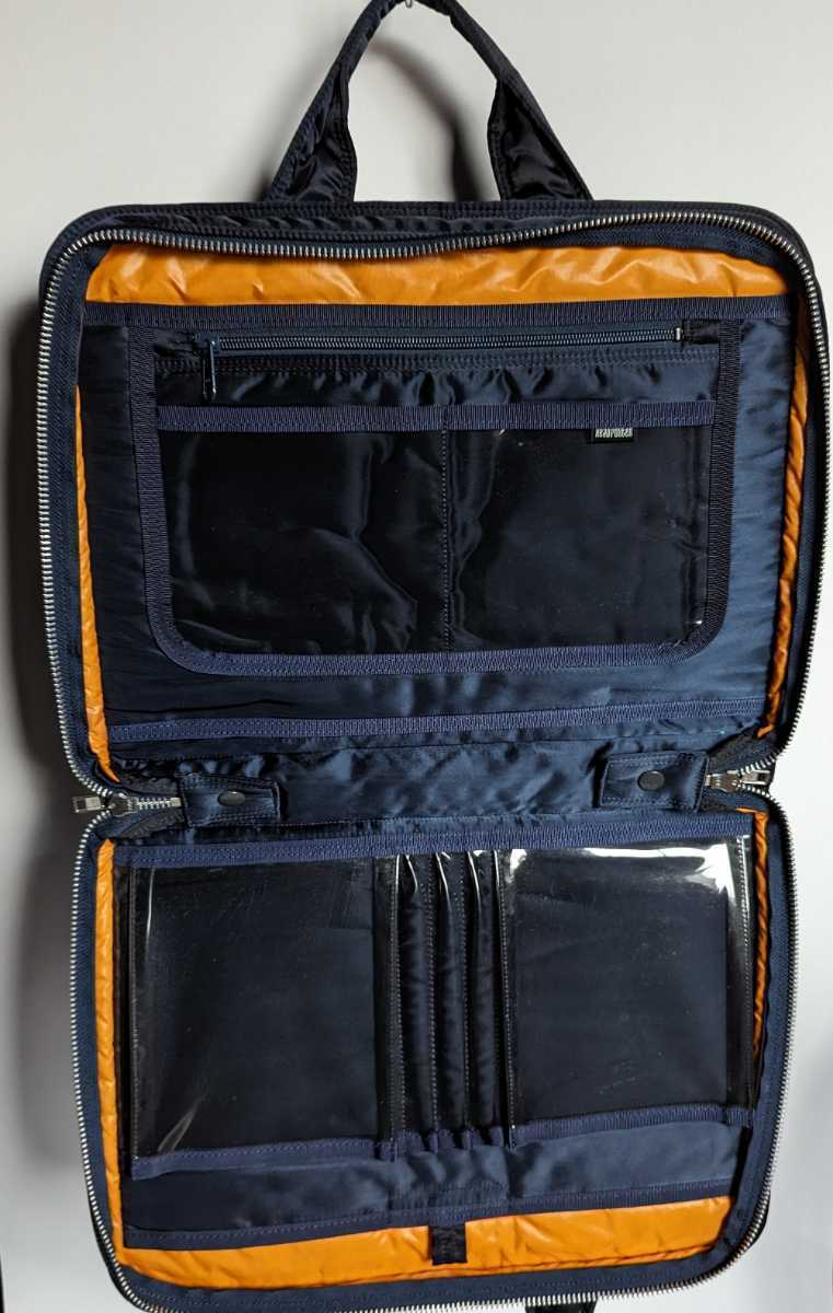 * beautiful goods * HEAD PORTER Headporter LAP top case Porter briefcase navy PC