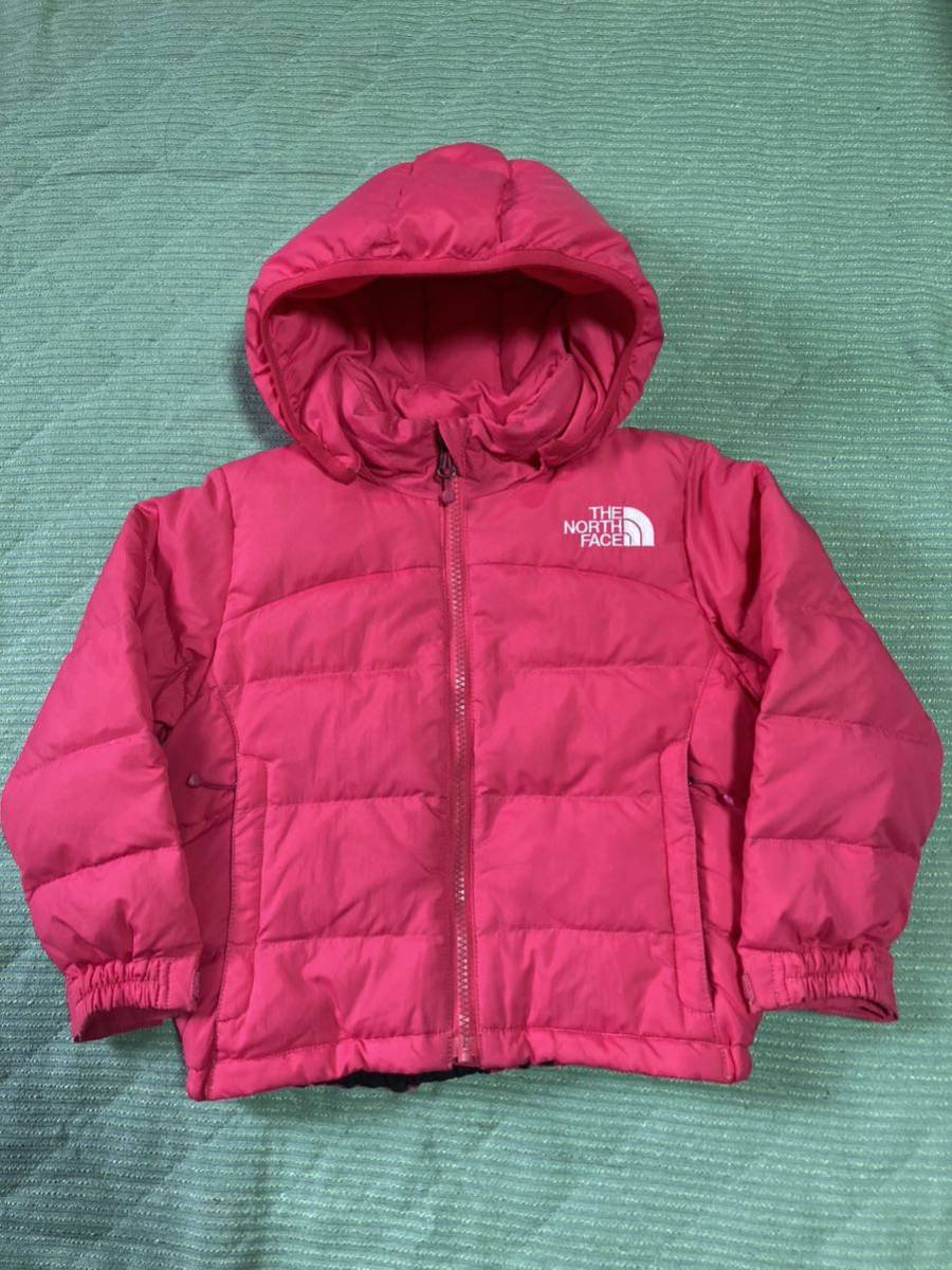 最新のデザイン ノースフェイス キッズ ピンク系 size100 Kid's HOODIE