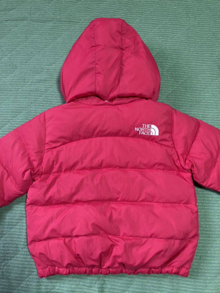 ノースフェイス キッズ アコンカグア フーディNDJ91862 ACONCAGUA HOODIE Kid's size100 ピンク系_画像3