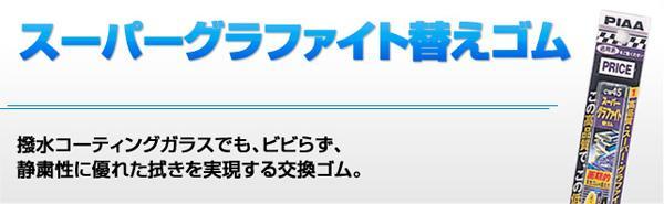 ワイパーゴム PIAAスーパーグラファイト替えゴム ワイパー交換 430mm 呼番6/PIAA WGR43/ ht_画像2