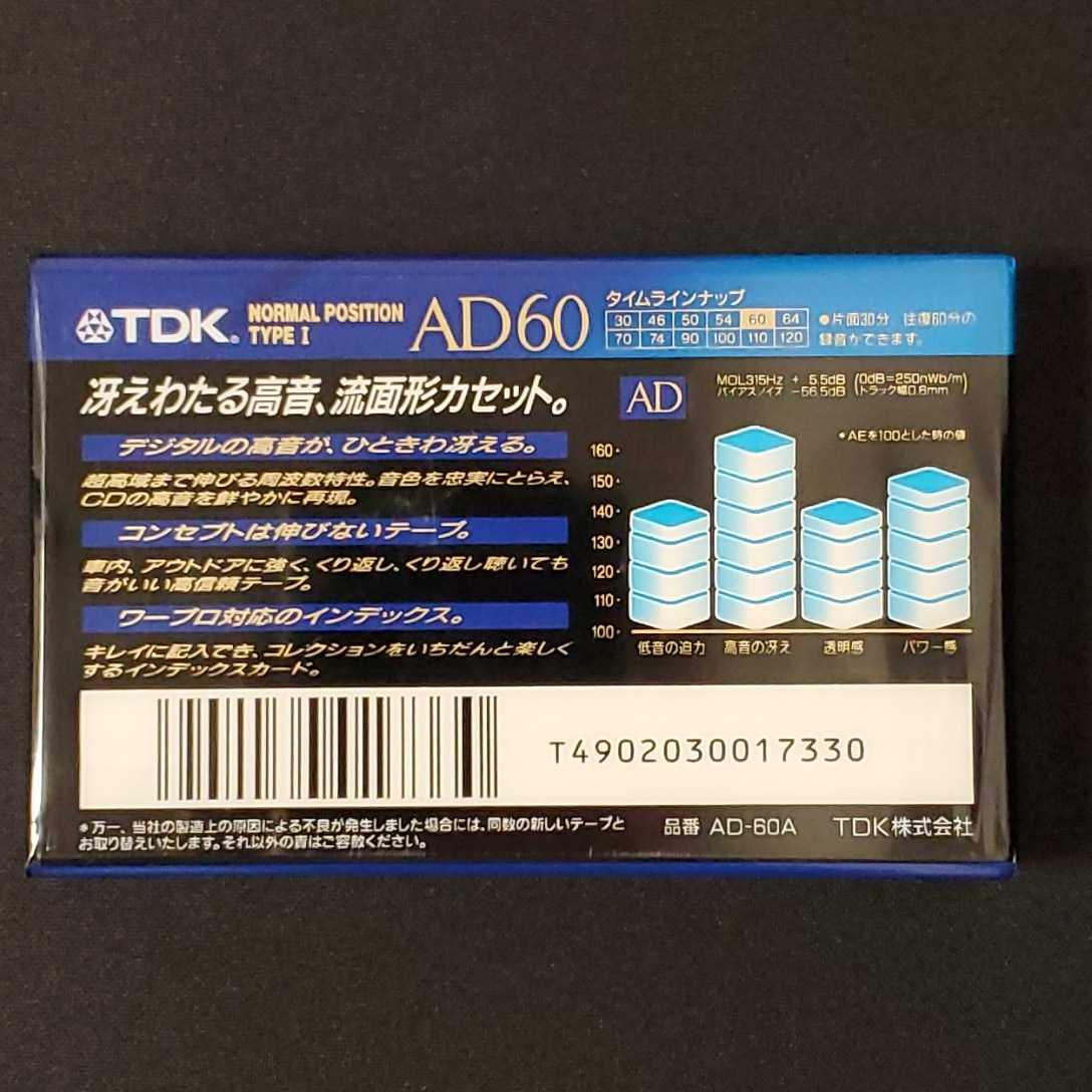 １円【未開封】カセットテープ２本　TDK AD60分、SONY HF90分 ノーマルポジション　TYPEⅠ_画像7