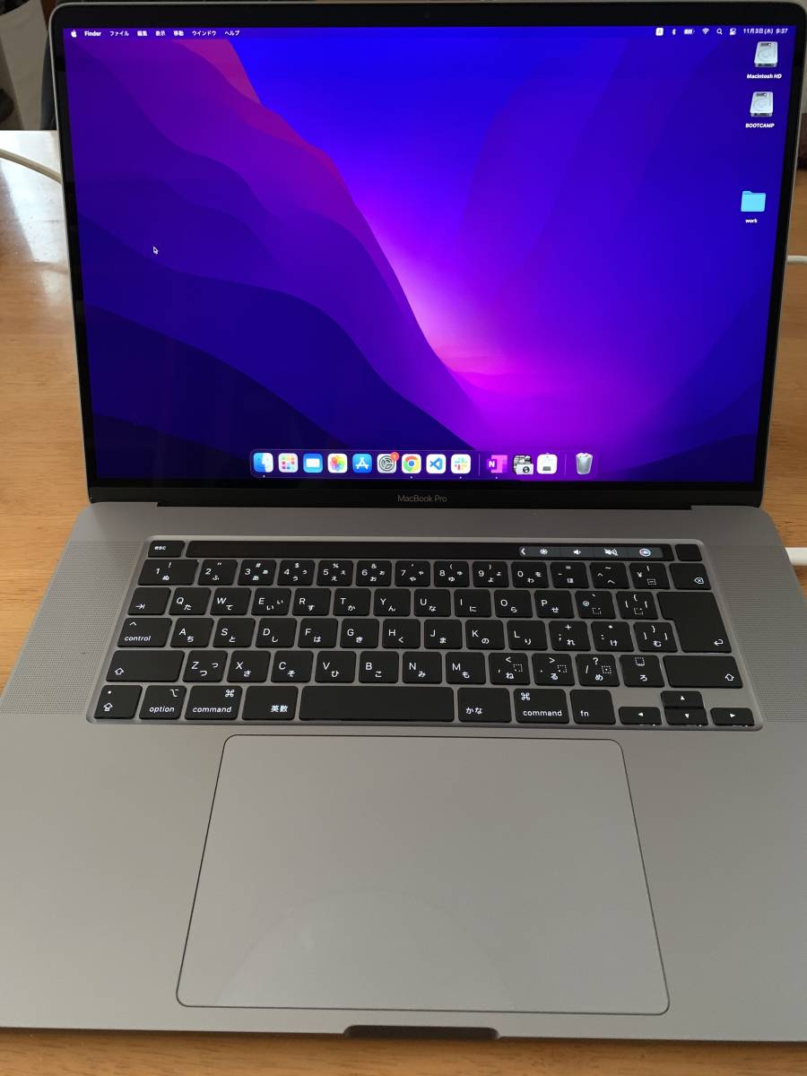 美品 MacBook Pro 16 2019 6コア 512GB 16GB-