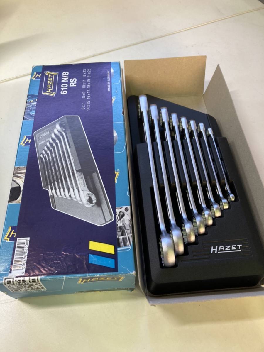 HAZET(ハゼット) 両口めがねレンチセット 8本組 610N/8RS www.lapzone.lk
