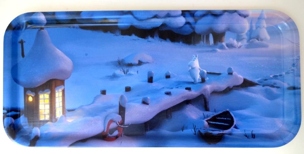 スウェーデン製◆ ムーミン トレイ 白樺木製 北欧雑貨 トーベヤソン原画 Moomin Birch Tray Moominvalley Opto Design オプトデザイン 新品