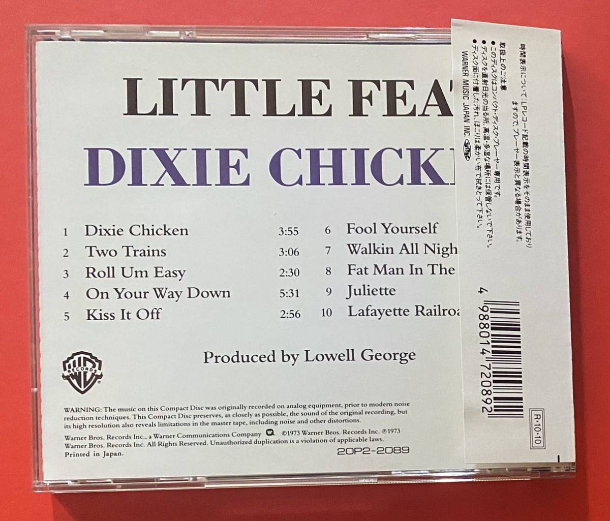 【CD】リトル・フィート「Dixie Chicken」Little Feat ローウェル・ジョージ 国内盤 [11130341]_画像2