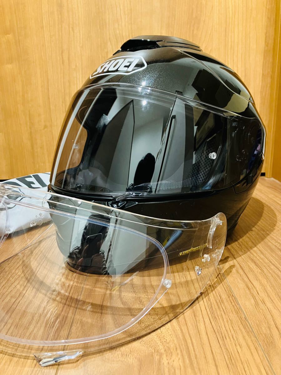 超美品 SHOEI GT-Air L 艶有りラメブラック 2017年10月製造 バイク