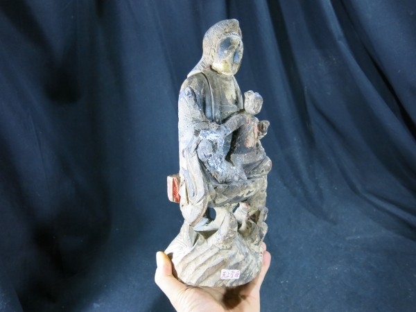 A　聖母子像　キリスト教　景教　中国　清時代　大珍品_画像3