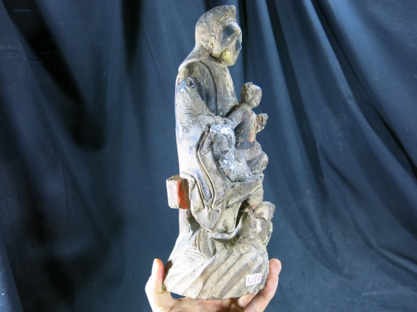 A　聖母子像　キリスト教　景教　中国　清時代　大珍品_画像6