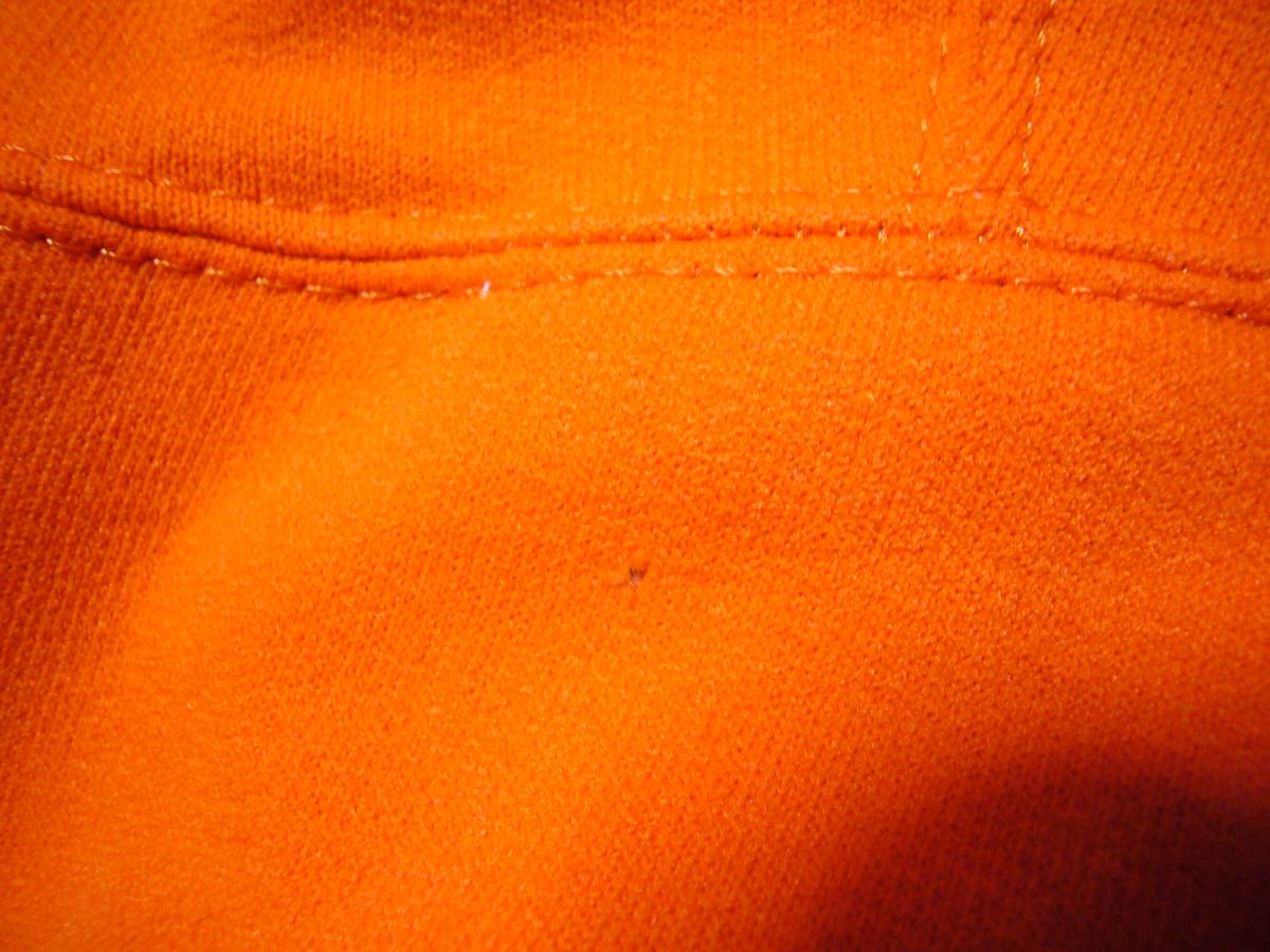 アディダス 70’ｓフランスVENTEX製デカロゴビンテージジャージパーカー　橙×紺S～M_画像7