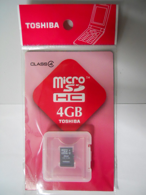 東芝　マイクロSDHCメモリカード　4GB_画像1