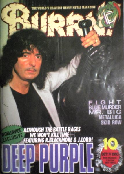 BURRN! 1993.10★ DEEP PURPLE メタリカ_画像1