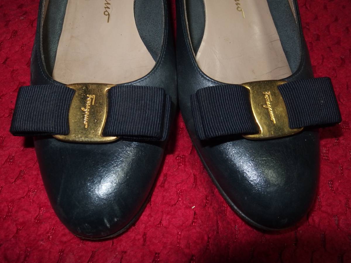サルヴァトーレフェラガモSALVATORE FERRAGAMO婦人用・レディース革靴パンプス/6サイズ/同サイズの婦人靴を多数出品中/熊本から定形外発送_画像3