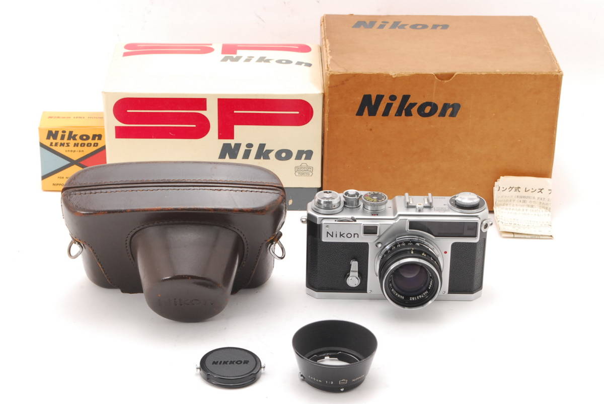 [A品] Nikon SP チタン幕+NIKKOR-H 50mm F2＊コレクター品＊シリアル一致元箱＊10872