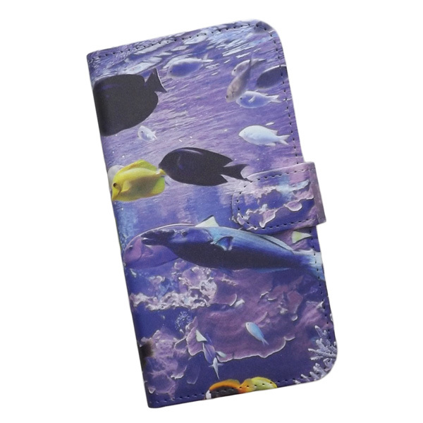 iPhone14 Pro Max　スマホケース 手帳型 プリントケース 魚 海 サンゴ 熱帯魚 海水魚 きれい カラフル_画像1