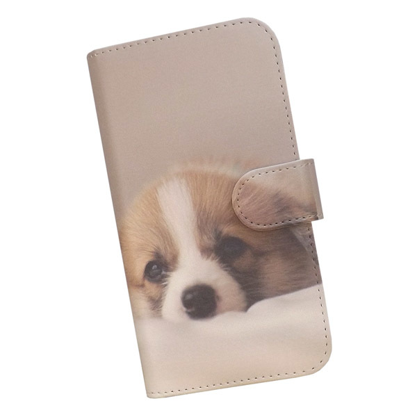 Xperia 5 IV SO-54C/SOG09　スマホケース 手帳型 プリントケース 犬 動物 コーギー 子犬 かわいい_画像1