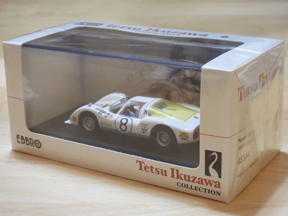 【新品：未開封】エブロ 1/43 ポルシェ 906 1967年 日本グランプリ 優勝車 No.8 [生沢 徹 コレクション：45344]_画像8