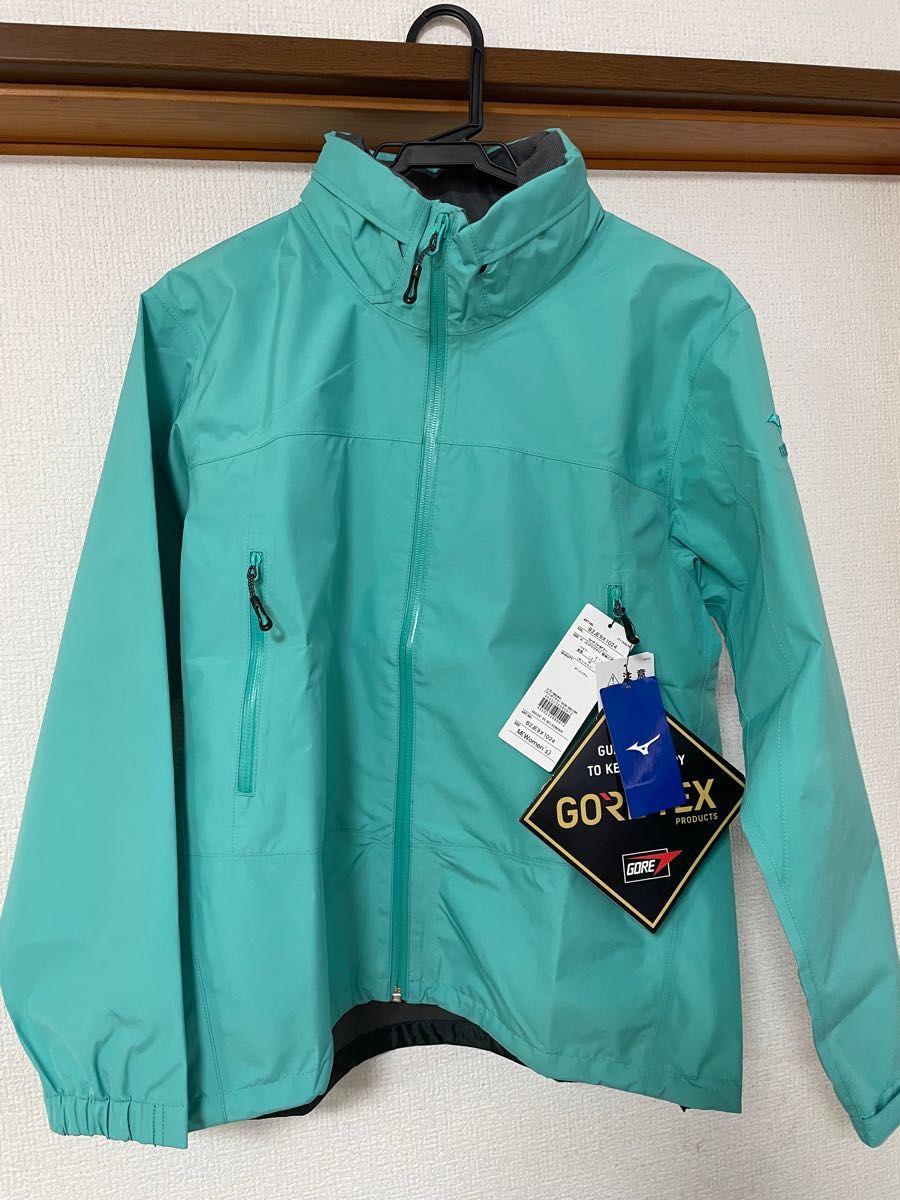 ミズノ（MIZUNO） GORE-TEXジャケット ターコイズ B2JE9X1024 レインウェア トレッキング　防水