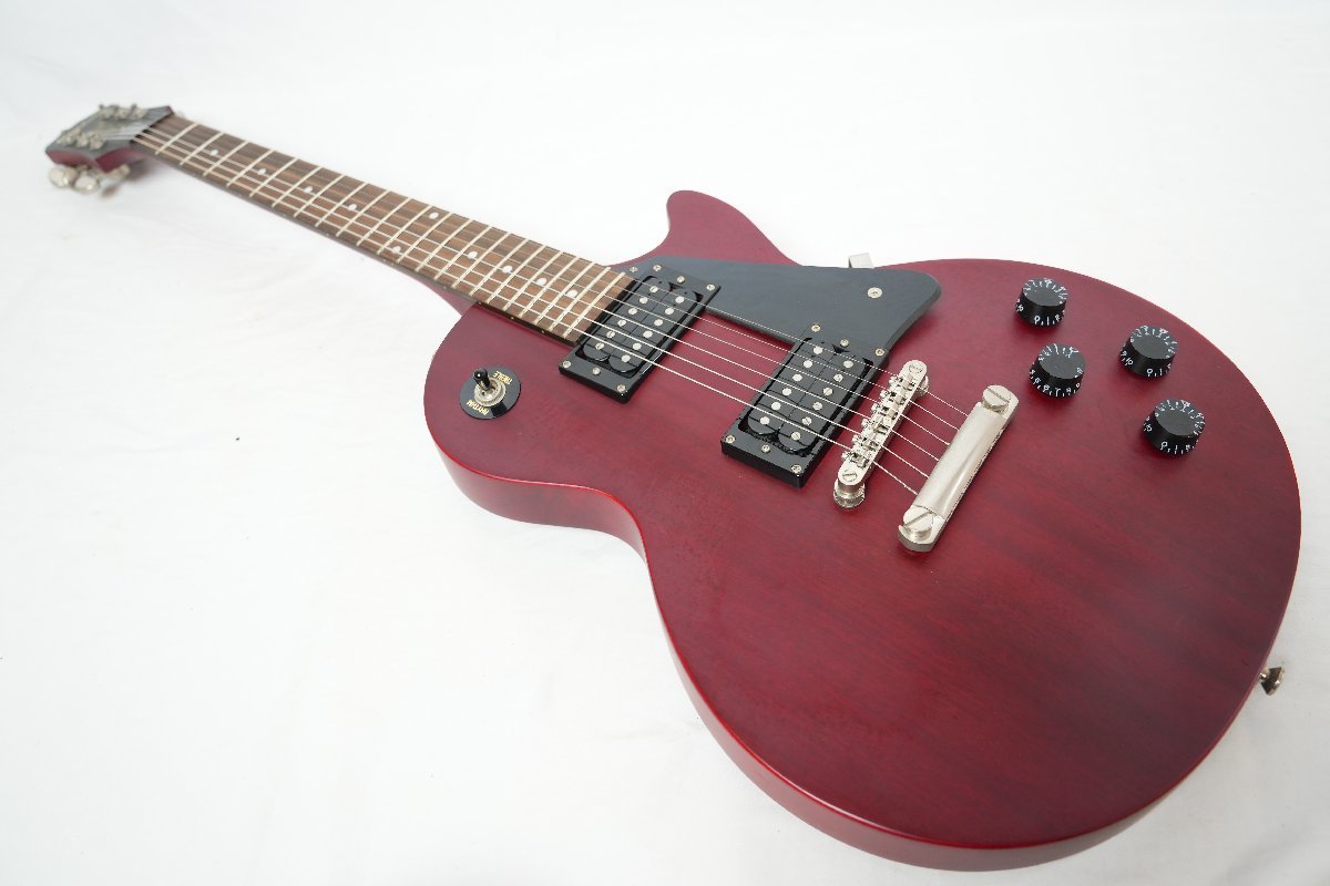 ☆Epiphone☆Les Paul Studio Worn Cherry Satinレスポールスタジオ 美品 2015年製 エピフォン☆ 