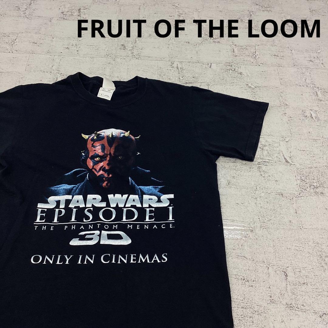 FRUIT OF THE LOOM フルーツオブザルーム スターウォーズ エピソード1 3D ダースモール Tシャツ W12194_画像1