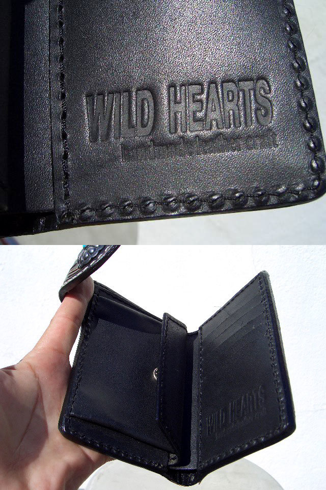 †WILD HARTS Biker wallet Silver 925 強固 透彫カービング 最強 バイカー サドルレザー ターコイズ スターリングシルバー ウォレット ♂_画像8