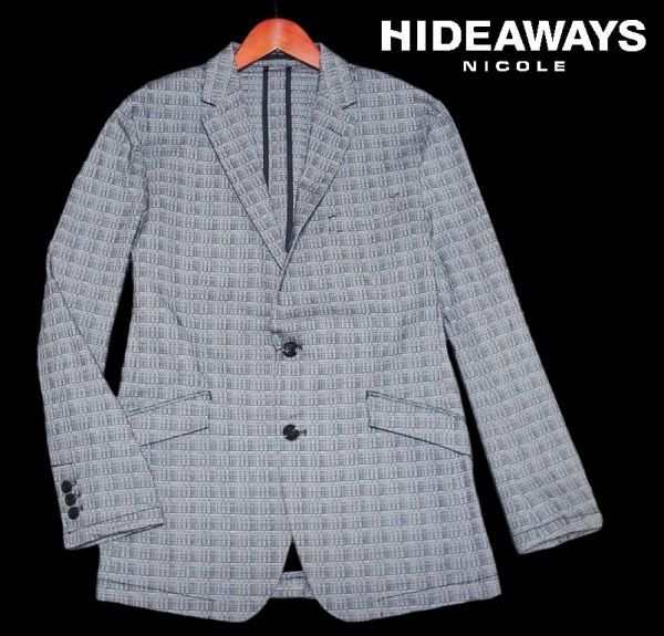 低価格 新品! ハイダウェイ ニコル 2B ストレッチ テーラードジャケット グレー 48 (L) 送料520円☆HIDEAWAYS NICOLE ハケメ柄 美光沢 春秋 灰系★ Lサイズ 低価格 新品! ハイダウェイ ニコル 2B ストレッチ テーラードジャケット グレー 48 (L) 送料520円☆HIDEAWAYS NICOLE ハケメ柄 美光沢 春秋 灰系★ Lサイズ