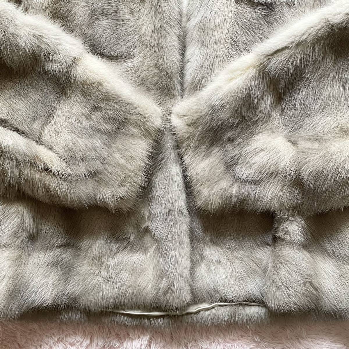 エンバ EMBA 毛皮 サファイアミンク ファーコート ショート丈 グレー 毛皮コート ハーフコート
