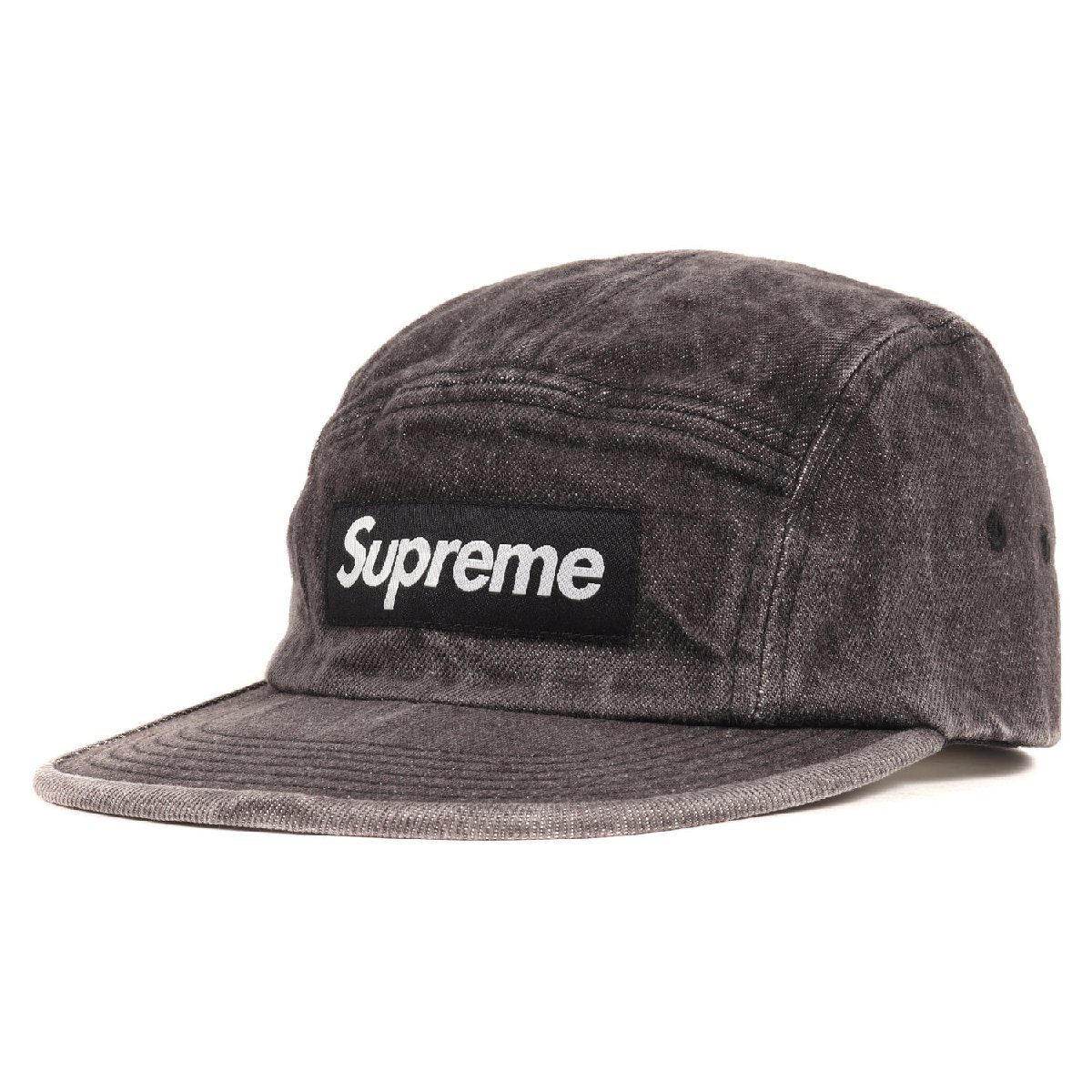 数量限定 デニム supreme シュプリーム 黒 グレー キャンプキャップ