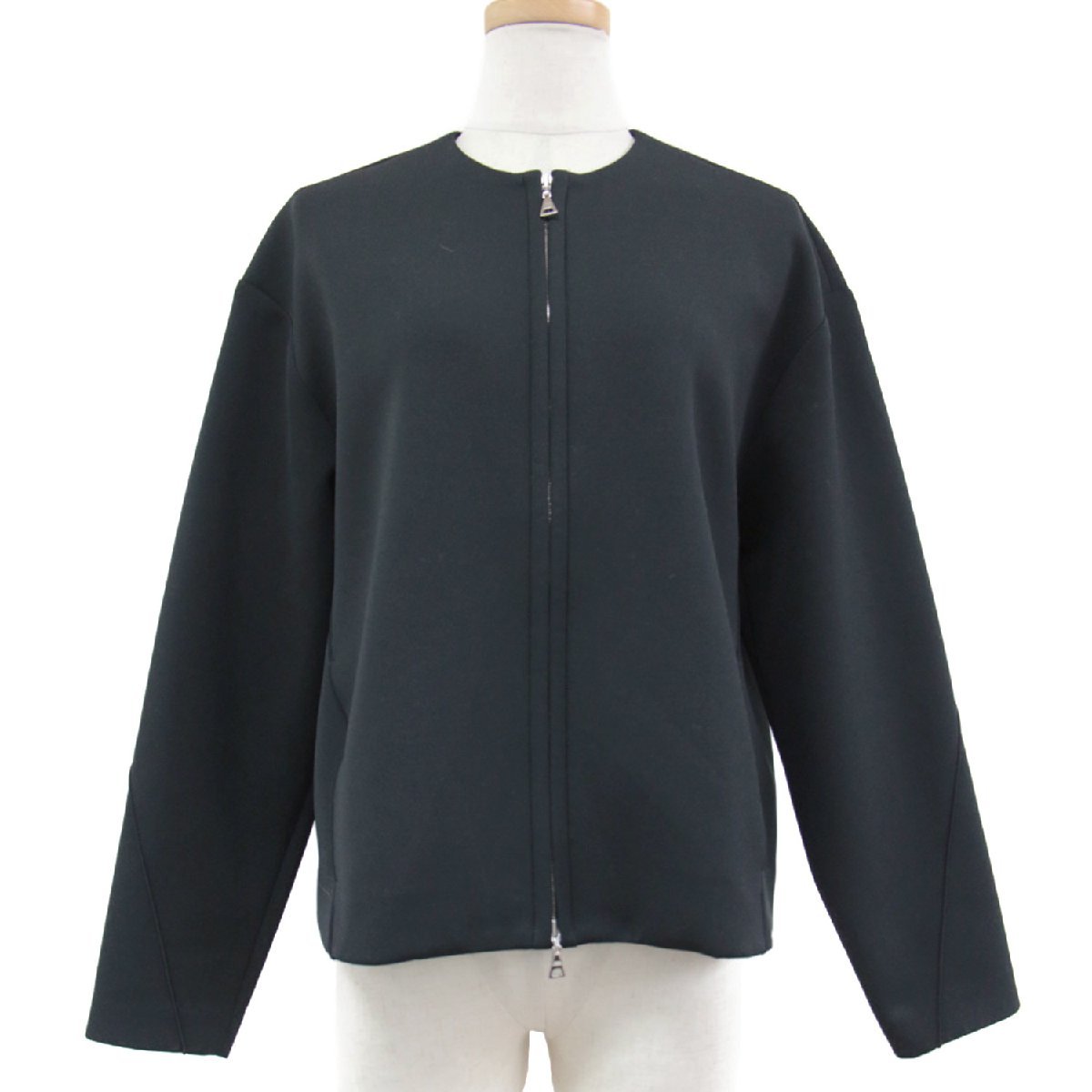 美品 MOGA モガ ジャケット ノーカラージャケット アウター ブラック