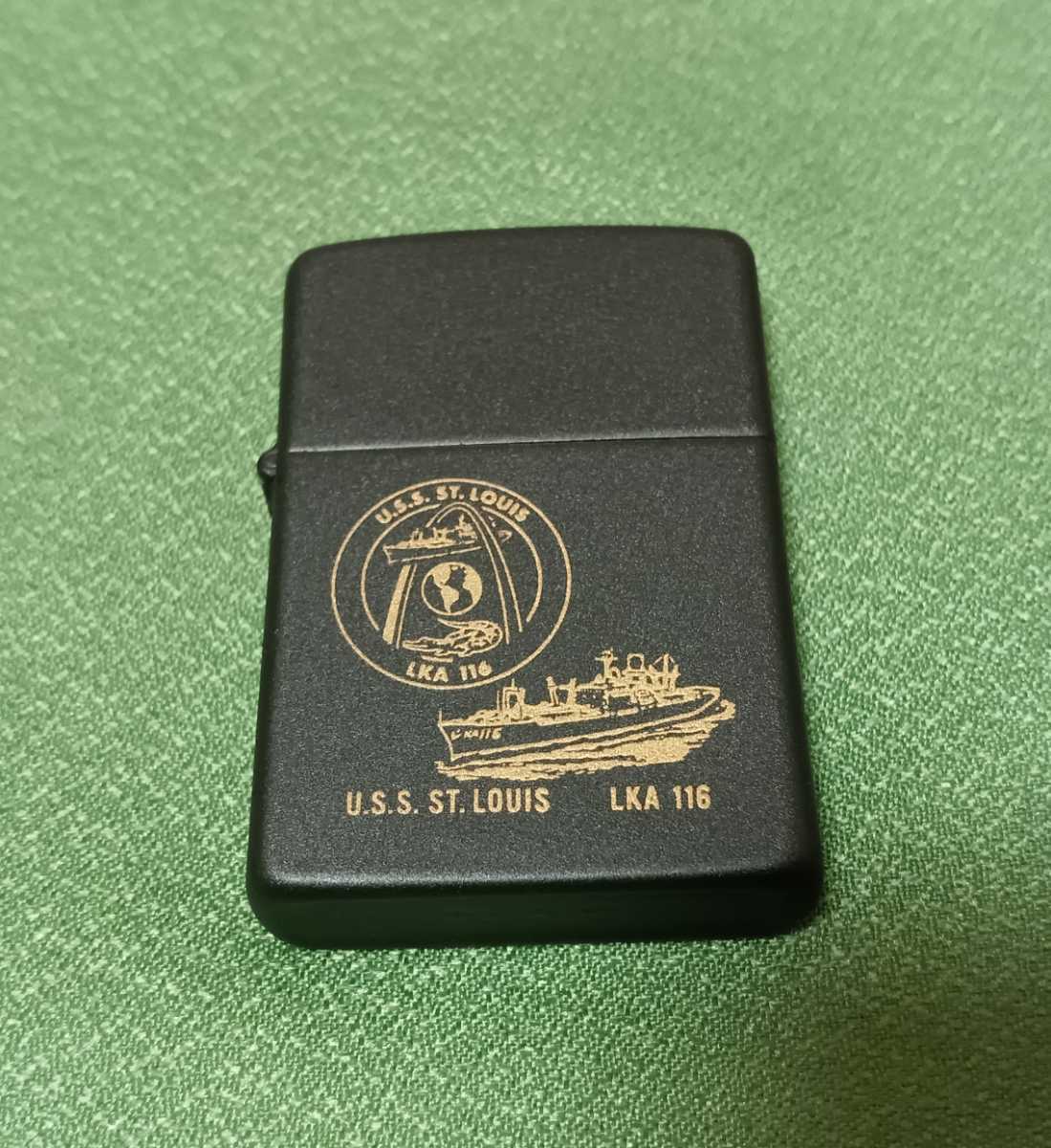 Zippo/ジッポー　U.S.S.ST.LOUIS LKA 116 ブラック　艦船　巡洋艦_画像1