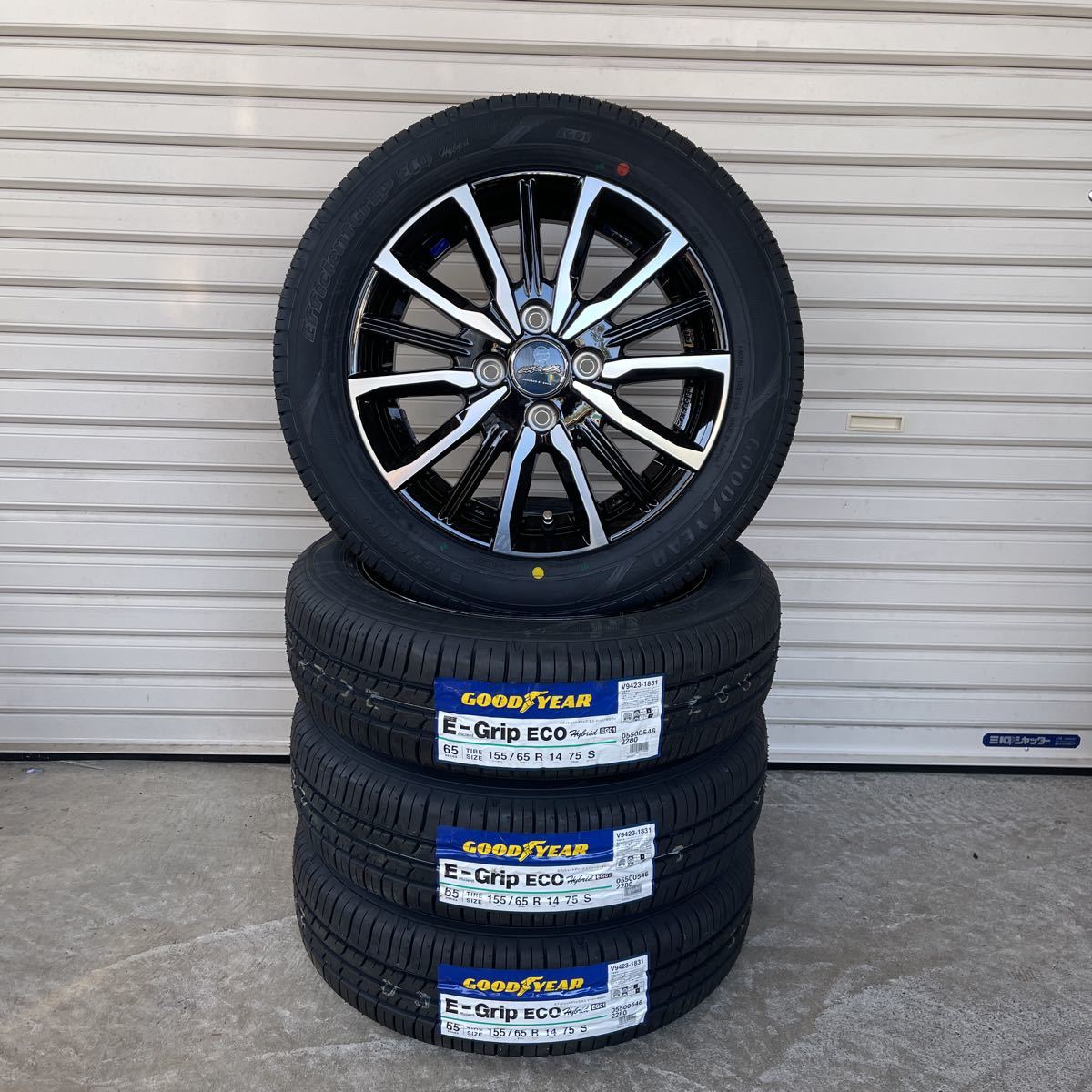 スマック》グッドイヤーEG01◇155/65R14◇NBOXタントムーヴワゴンR