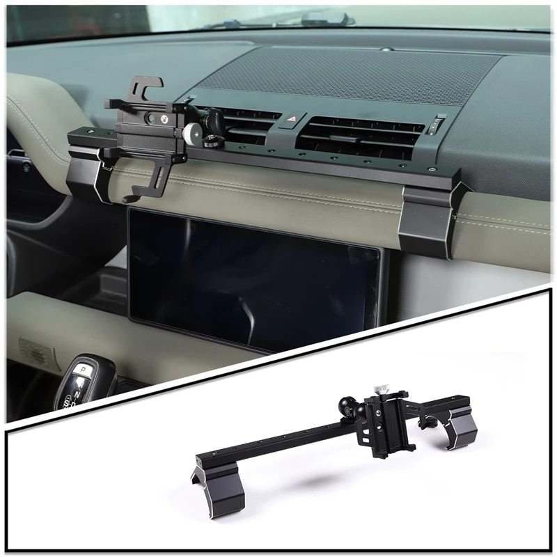  Land Rover Defender 90 110 2020-2023 aluminium car center console mobile telephone holder gps navigation holder car accessory 