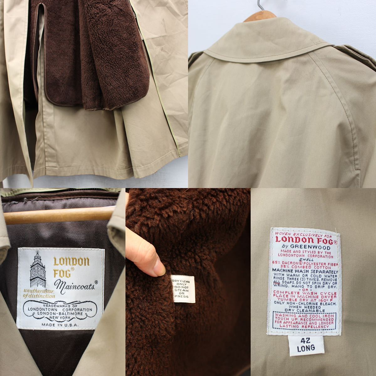 直送商品 VINTAGE USA LONDON COAT/アメリカ古着ロンドンフォグ