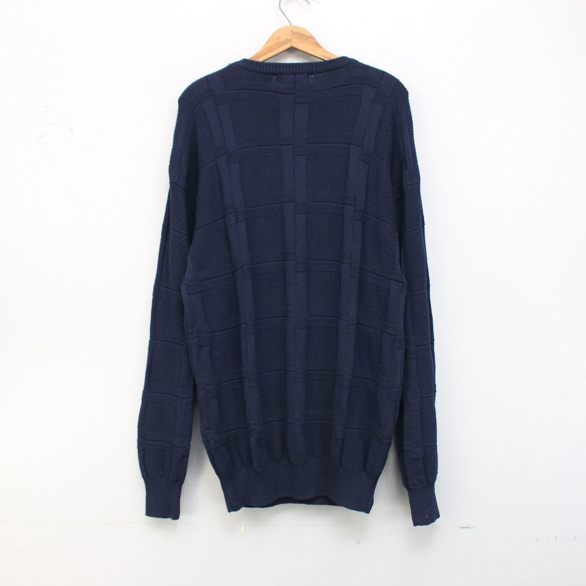 USA VINTAGE Amherst Court by Leigh Morgan CABLE DESIGN COTTON KNIT/アメリカ古着ケーブルデザインコットンニット_画像5