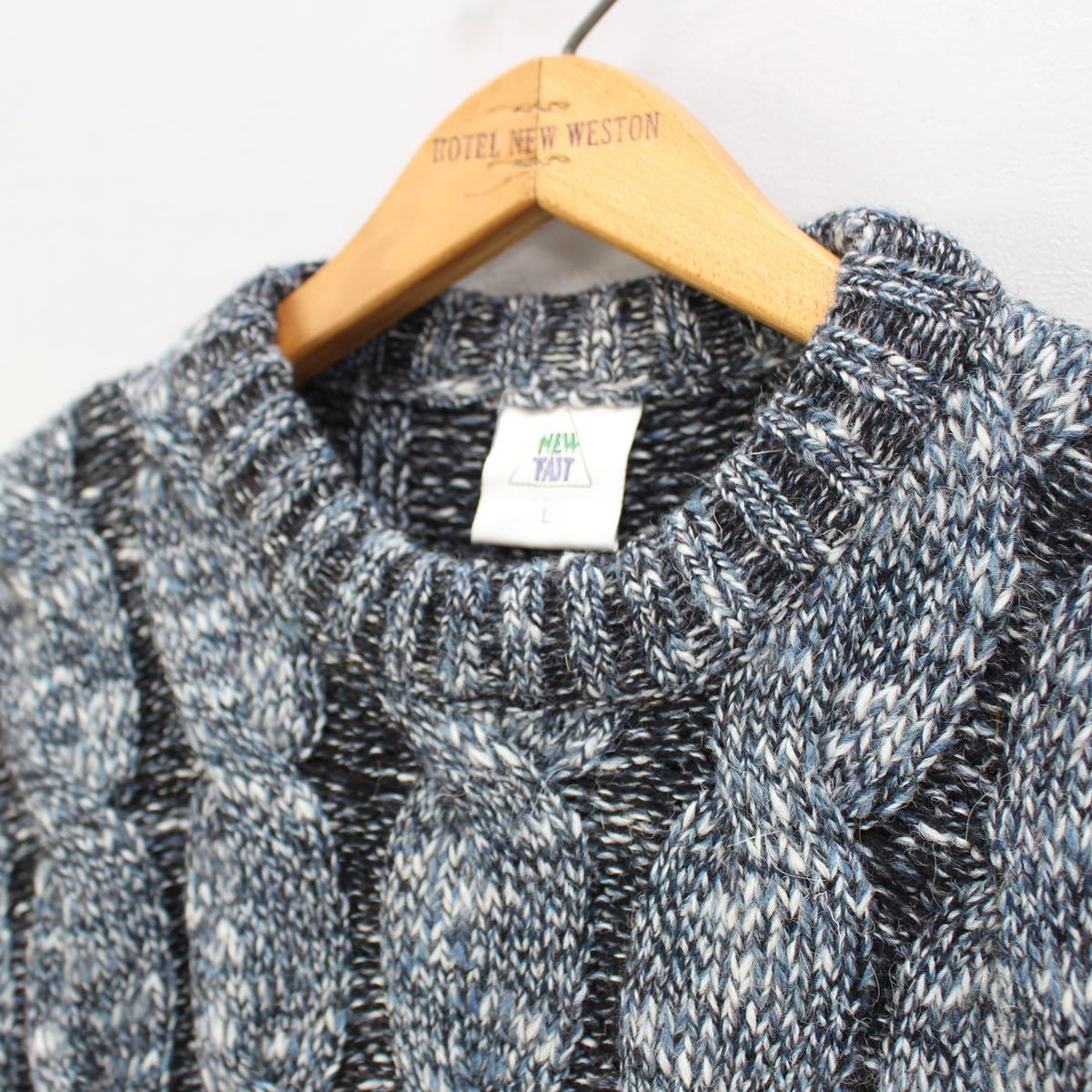 EU VINTAGE NEW FAST CABLE DESIGN KNIT/ヨーロッパ古着ケーブル