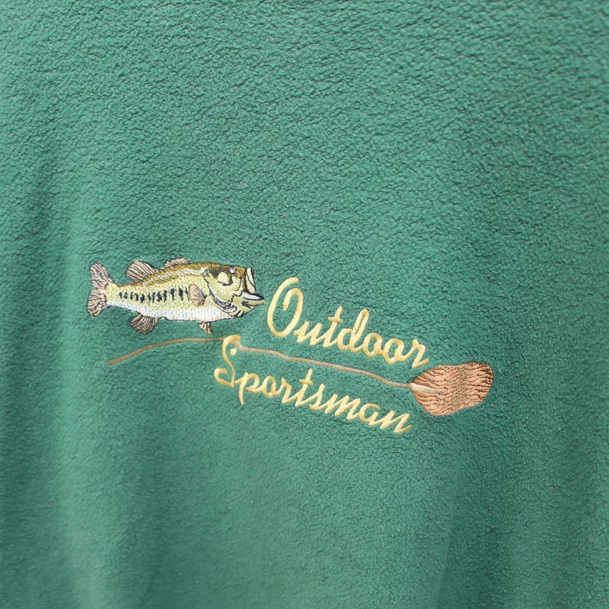 USA VINTAGE CABLE SPORTSWEAR FISHING EMBROIDERY DESIGN SWEAT/アメリカ古着釣り刺繍スウェット