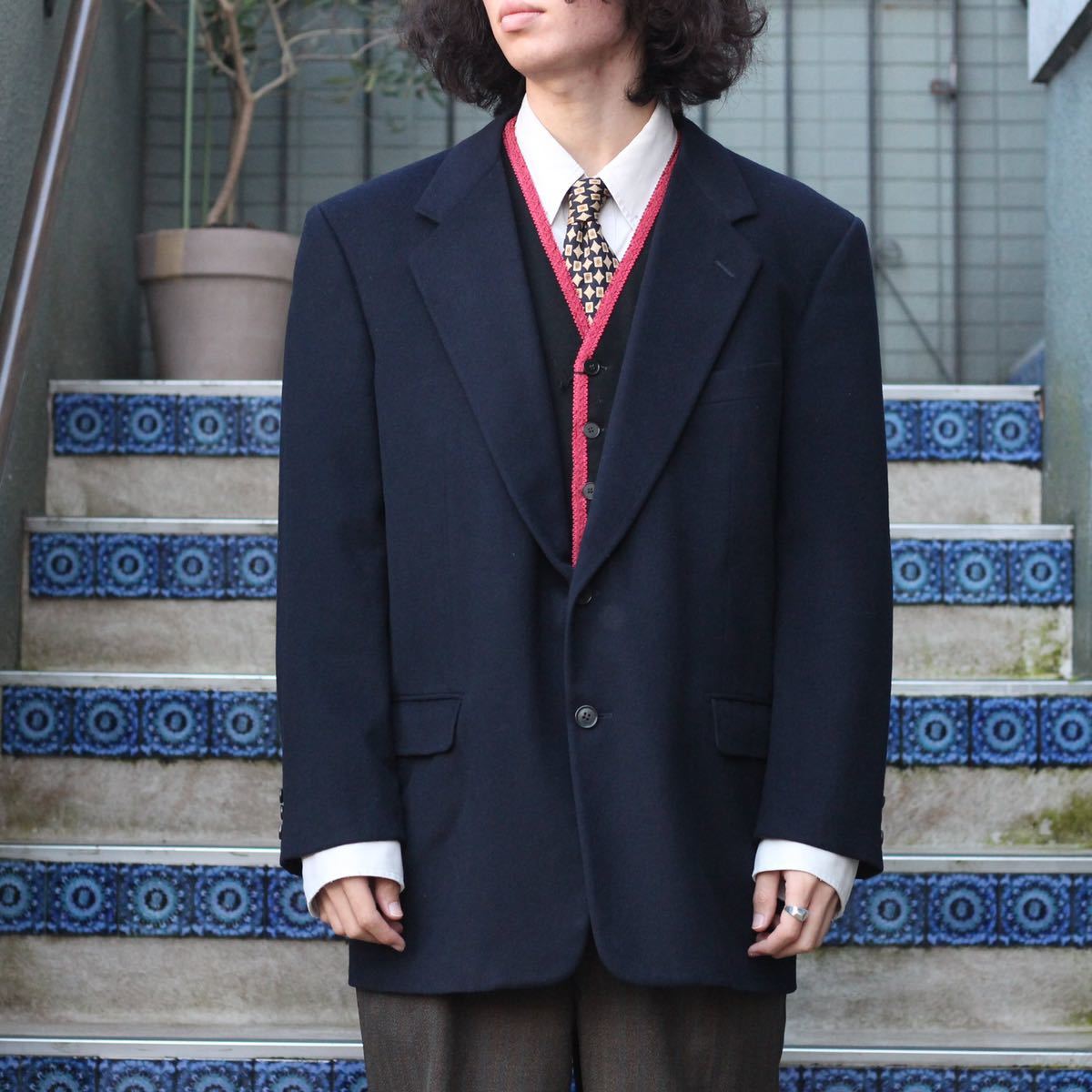 SPECIAL ITEM* EU VINTAGE LORO PIANA WOOL DOESKIN TAILORED JACKET