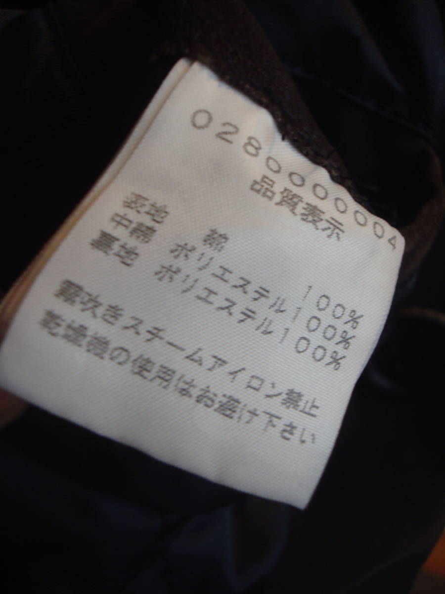 ★ 美品!5351pour les Hommes! 5351プールオム! とても濃いこげ茶色! オシャレなハーフコート! サイズ:1 ★_画像8