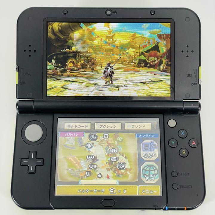 上下IPS液晶】Newニンテンドー3DS LL ライム×ブラック 本体 上下IPS液晶】Newニンテンドー3DS LL ライム×ブラック 本体