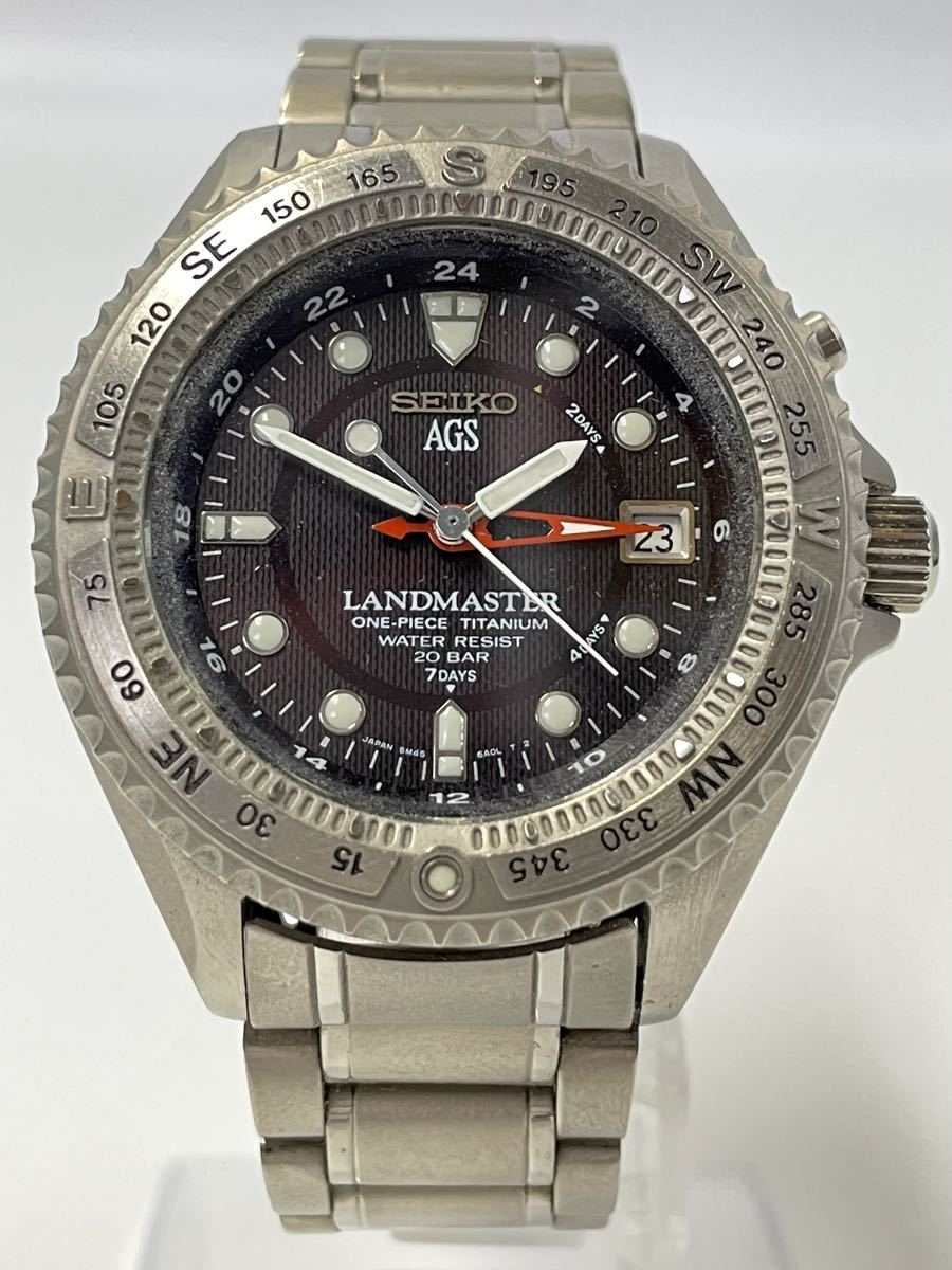 Yahoo!オークション - 1円スタート SEIKO AGS LANDMASTER T...