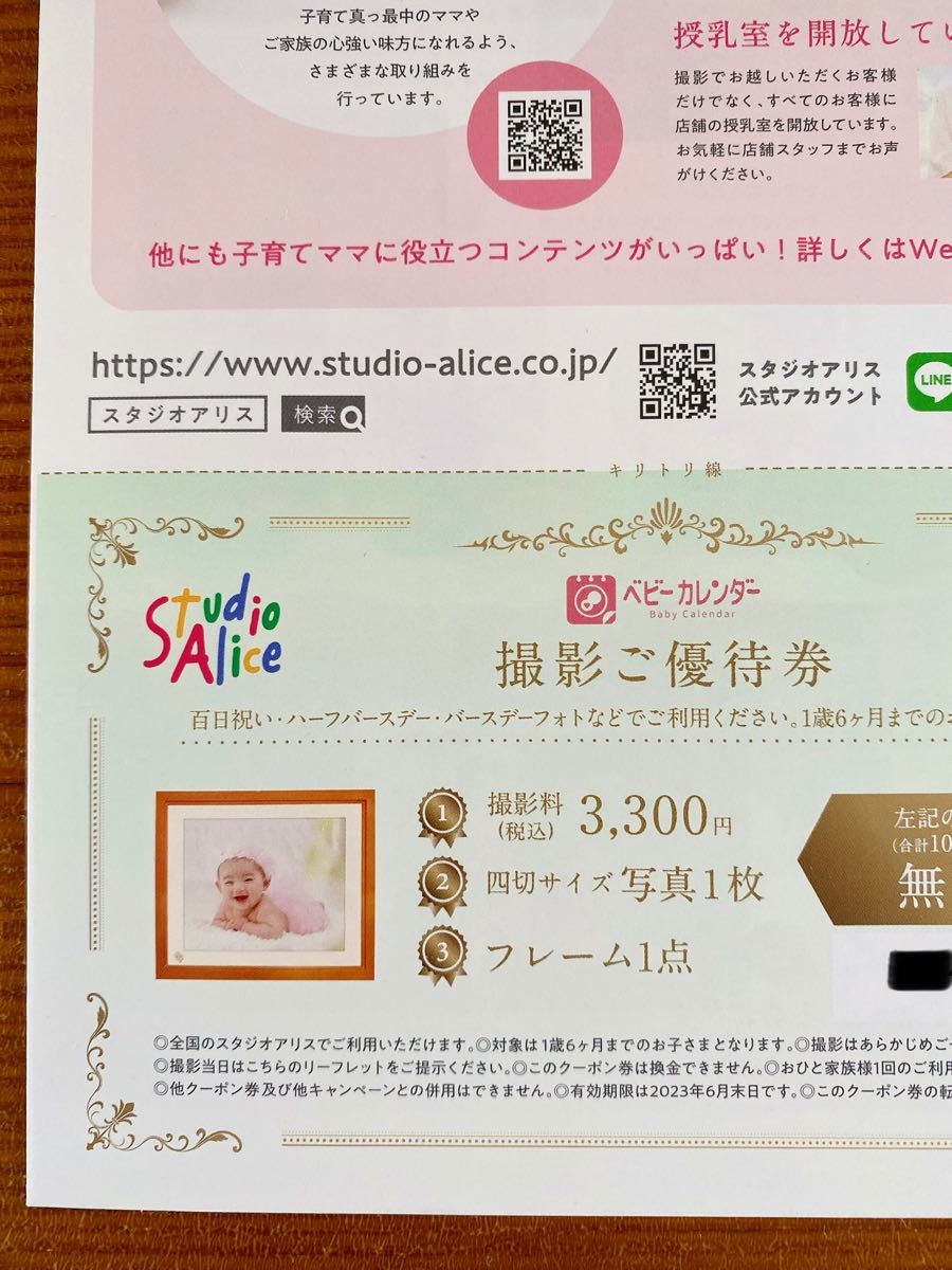商い スタジオアリス 撮影ご優待券 1歳6ヵ月まで ienomat.com.br