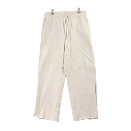 通販 人気】 Private brand アイボリー カットオフスウェットパンツ