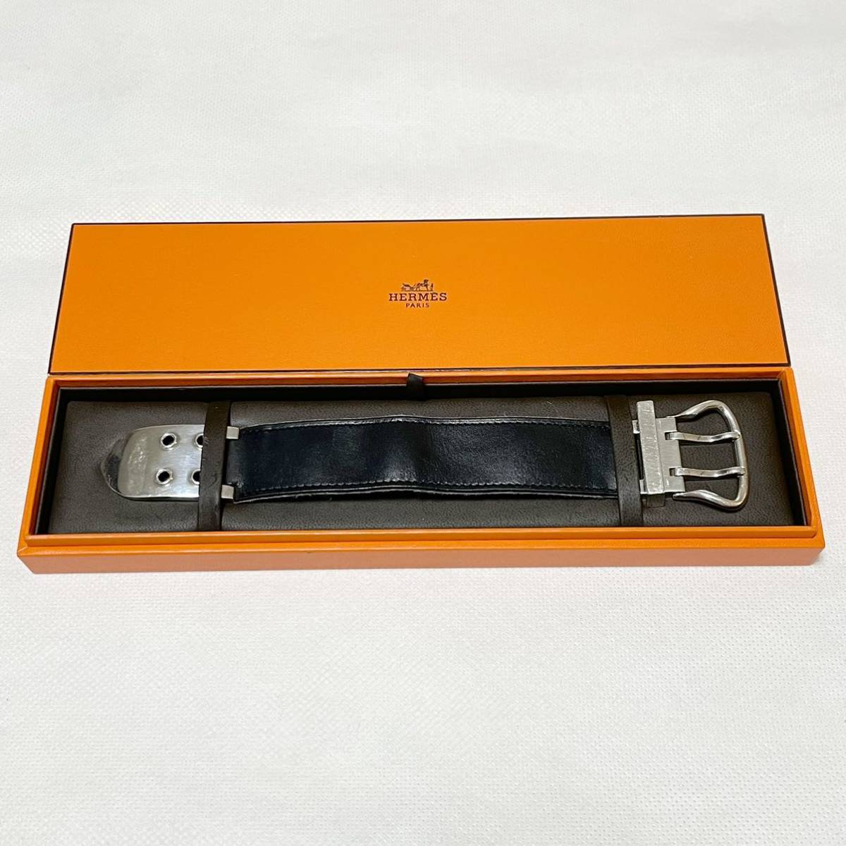 開梱 設置?無料 】 エルメス セリエ レザーブレスレット HERMES 本革