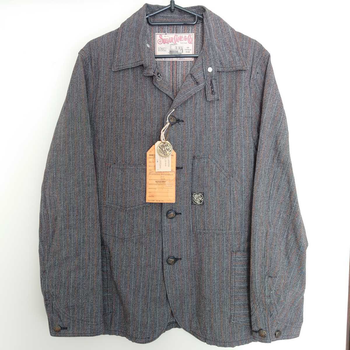 SUGARCANE シュガーケーン FICTIONROMANCE フィクションロマンス 9oz COVERT STRIPE WORK COAT ワークコート ジャケット 新品 アメカジ