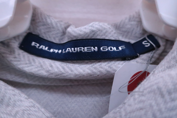 【感謝セール】RALPH LAUREN GOLF(ラルフローレンゴルフ) 長袖ポロシャツ グレー レディース S ゴルフウェア 2206-0108 中古_画像3