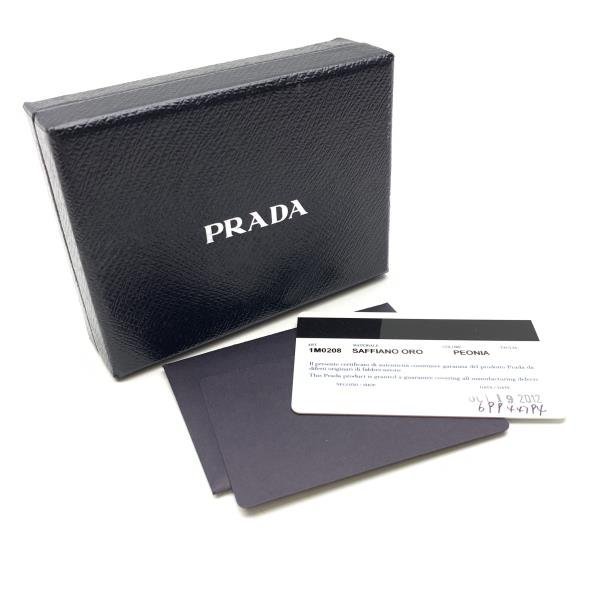 PRADA プラダ 1M0208 サフィアーノ レザー パスケース 定期入れ カードケース ピンク PEONIA レディース 通勤 通学 管理RY22004532_画像8