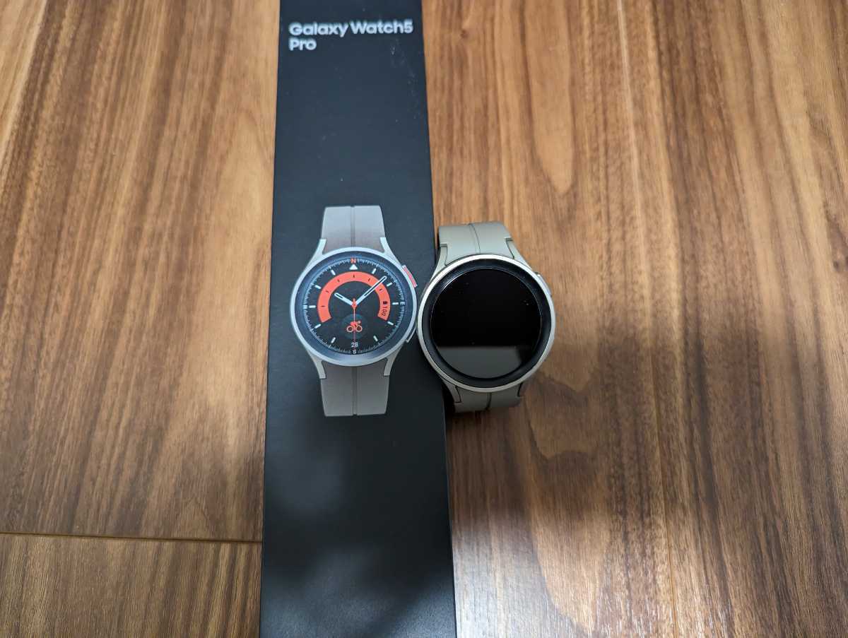 定価定価Galaxy Watch5 Pro グローバル版 グレーチタニウム 腕時計
