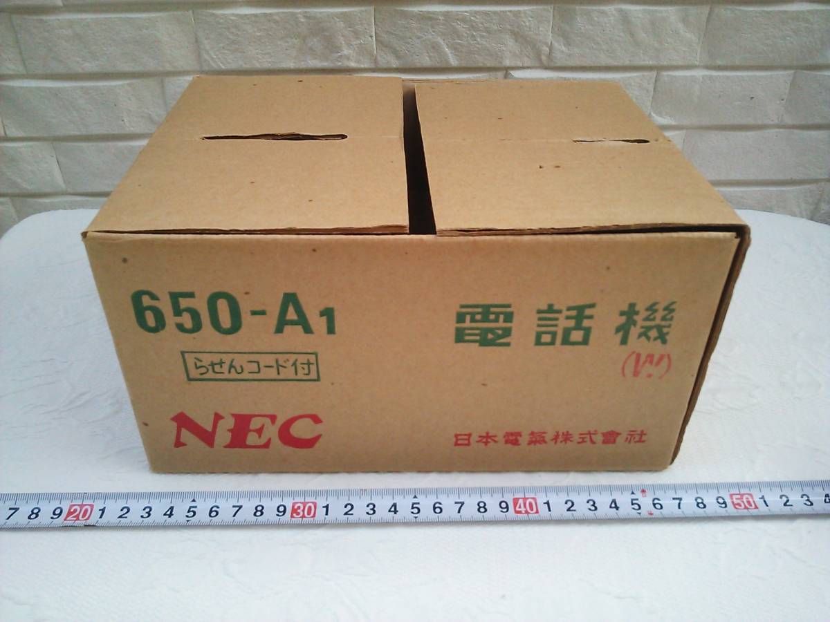 ( control number X0646)* empty box only dial type telephone machine [NEC 650-A1]. empty box 