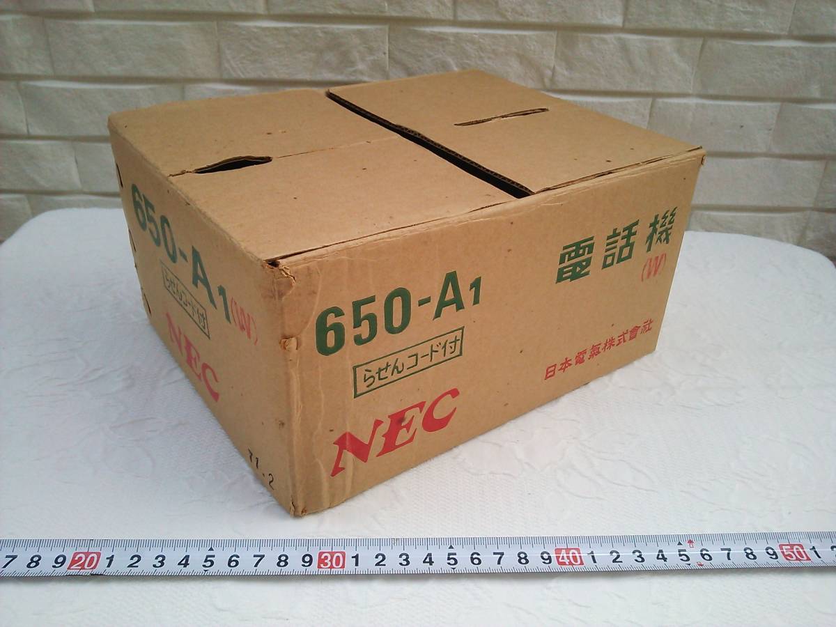 ( control number X0646)* empty box only dial type telephone machine [NEC 650-A1]. empty box 