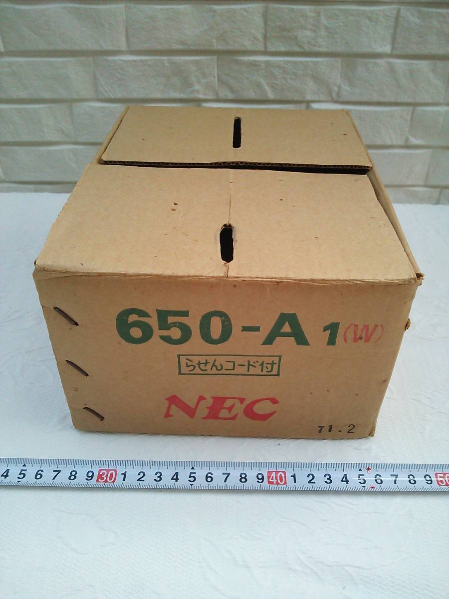 ( control number X0646)* empty box only dial type telephone machine [NEC 650-A1]. empty box 